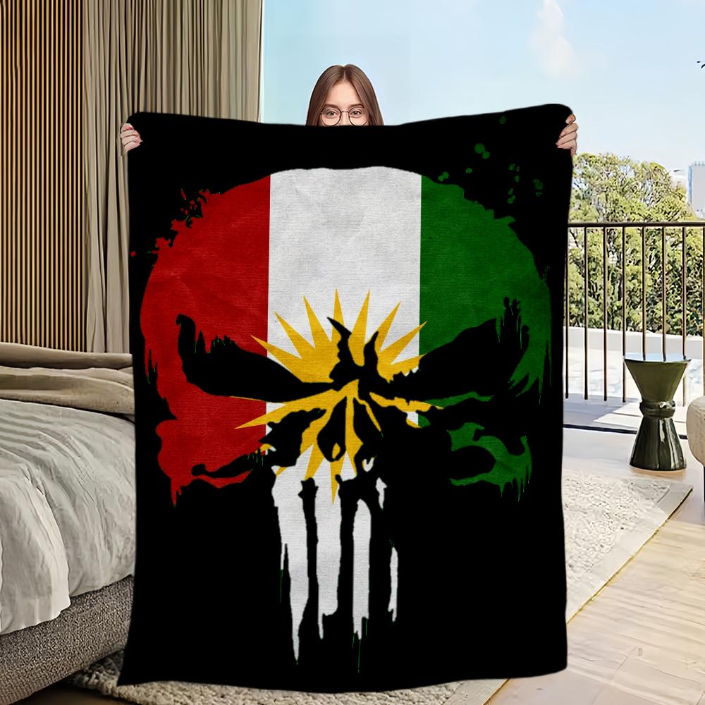 

K-KurdistanS Printed Comfortable And Soft Sofa Living Room Bedroom Plush Blanket Suitable For Home Travel And Gifts 30x40in