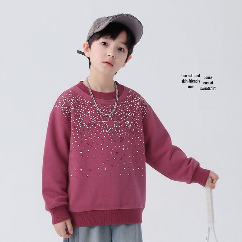 Boys Spring/Autumn Cotton Blend Long-Sleeve Sweatshirt 110