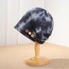 Button retro pile hat women's wasteland wind niche daily cold hat big head circumference advanced feeling bag head hat tide