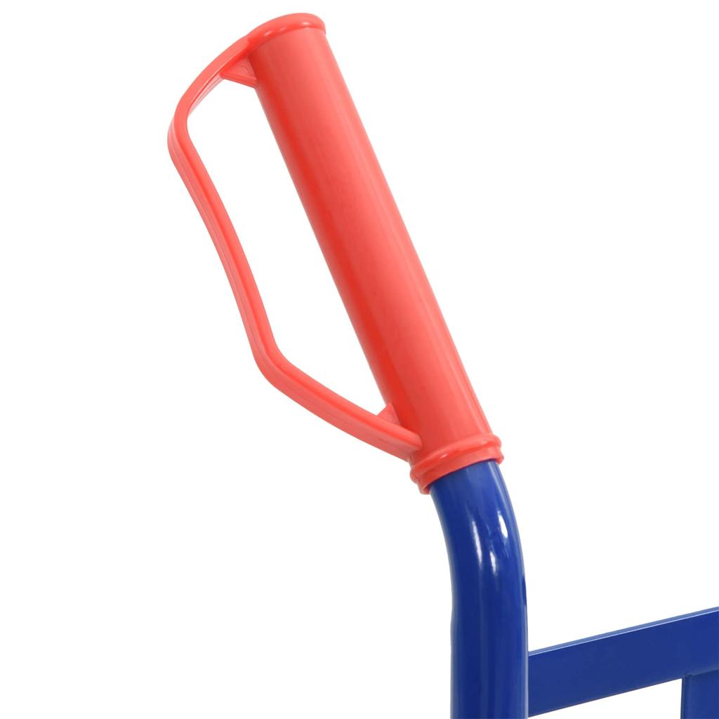 Extendable Hand Truck Blue and Red 57 X 46 X 113 Cm Steel