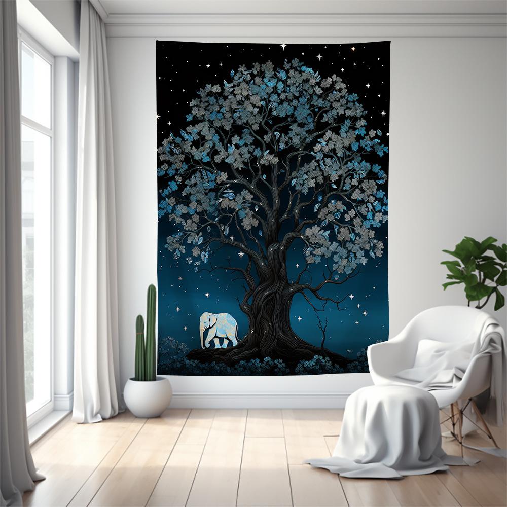 Elephant series room wall tapestries animal tapestries planet tapestry background fabric bedside wall tapestry carpet