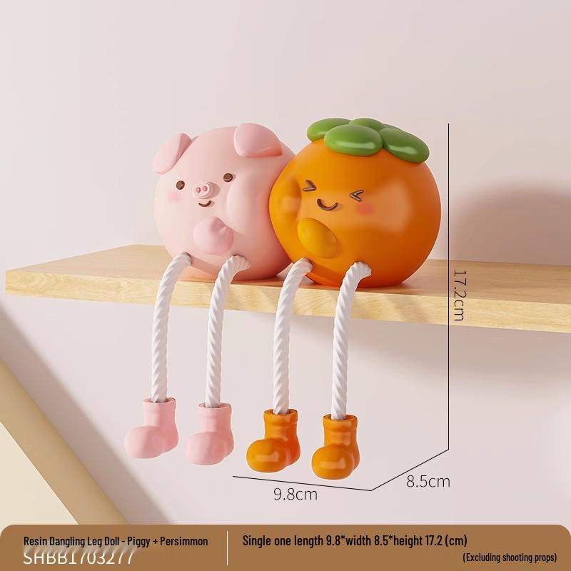 Dangle Leg Doll Ornament for Home or Children's Room Decor