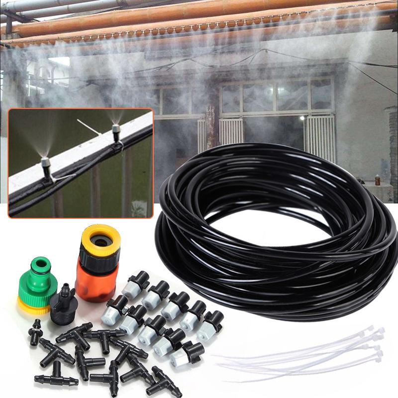 10M 10 Spraying Heads + Connector for Fine Misting Moisturizing Dust Removing