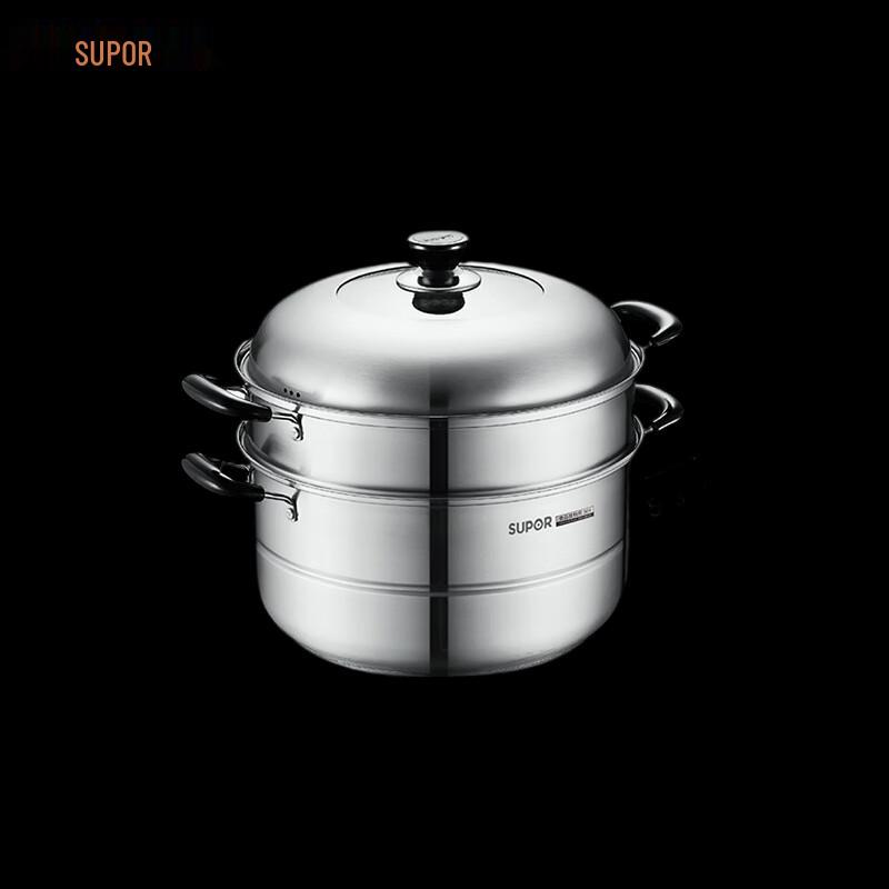 SUPOR 304 Stainless Steel 32cm Steamer Pot