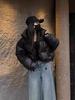 Kurze Winter-Baumwolljacke im koreanischen Stil für Damen mit Stehkragen - Petite & Übergrößen