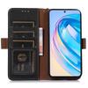 Genuine Leather Phone Case For Honor X40 5G/X9a 5G/Magic5 Lite 5G,RFID Blocking Wallet Protective Cell Phone Cover with Stand