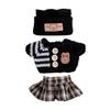 17cm Doll Clothes 3-Piece Hat Sweater Pants Sets Handmade Baby Doll Outfits Stylish Adorable Accessories for Doll Collectors