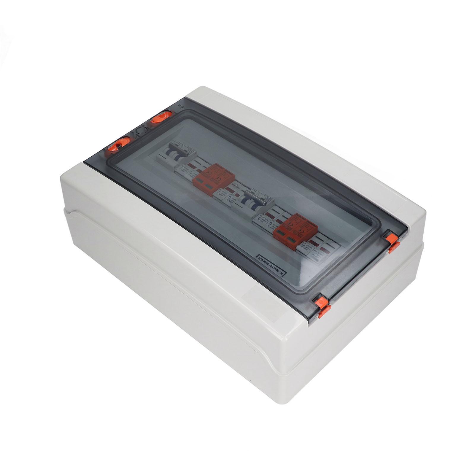 

Сонячний комбінатор PV, 4 входи 2 виходи, водонепроникний, IP65, 1000 В, 32 А, для зовнішньої панелі