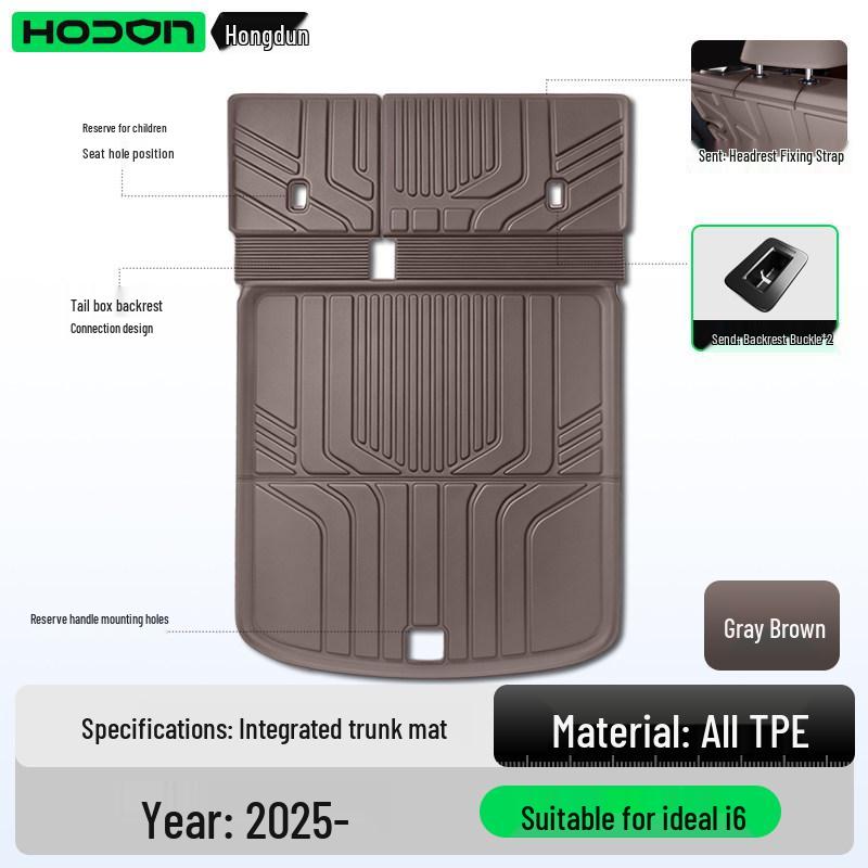 Ideal i6-L9 Series TPE Trunk Mat for Front & Rear - Custom Fit 26 New Model
