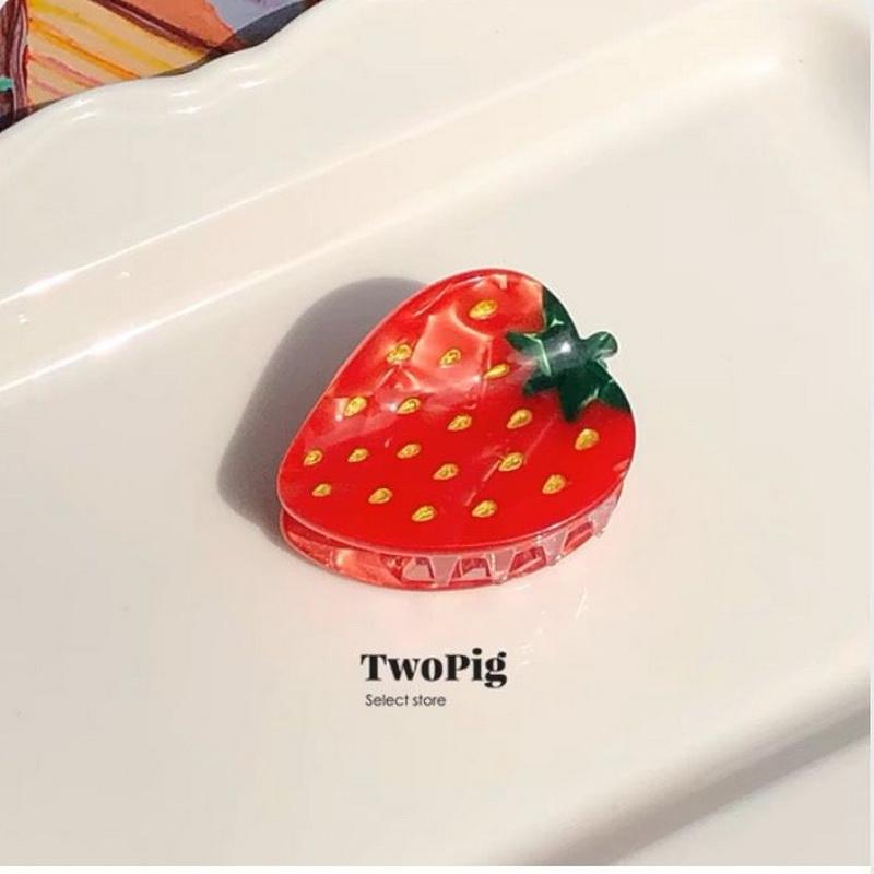 Korea Elegance Acetate Hair Clip for Women 5.5cm Acetate Hair Crabs Red Hairclip Girls Fashion Hairpin Hair Accessories