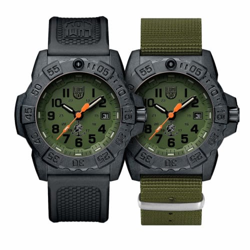 

Luminox - Navy Seal XS.3517.NQ. Набір - Чоловічий годинник 45 мм - Військовий дайверський годинник чорно-зеленого кольору з функцією дати - Водонепроникний до 200 м - Зроблено у Швейцарії,