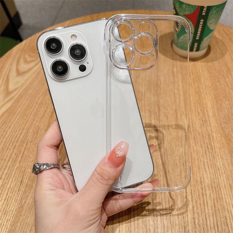 Transparent Hard Case for Apple iPhone 15/14/16 Pro Max