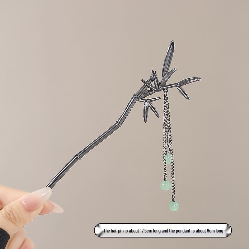 Vintage Chinese Style Hairpin for Updos - Elegant Retro Hair Stick with Tassel for Qipao