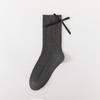 Women's Spring and Autumn Fashion New Bow Strip Long Socks