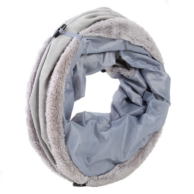 Cat Tunnel Pet Toy Toy with Ball and Hole Foldable Cat Tunnel Easy To Store