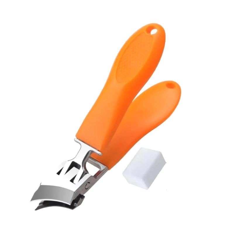 Wide Jaw Opening Nail Clippers Anti Splash Slanted Nail Clipper Precise Stainless Steel pedicure Nail Tools