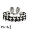 Handmade Bohemian Embroidered Logo Tassel Bracelet - Ethnic Style Friendship Band