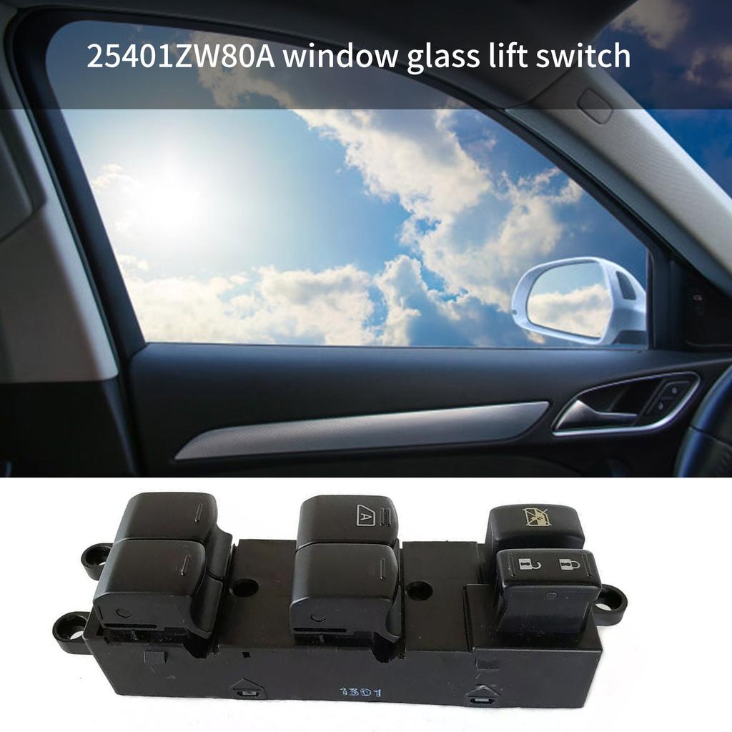 Front Left Door Glass Lifter Button Automotive Accessories for 2009-2012 Car Power Window Switch 25401ZW80A
