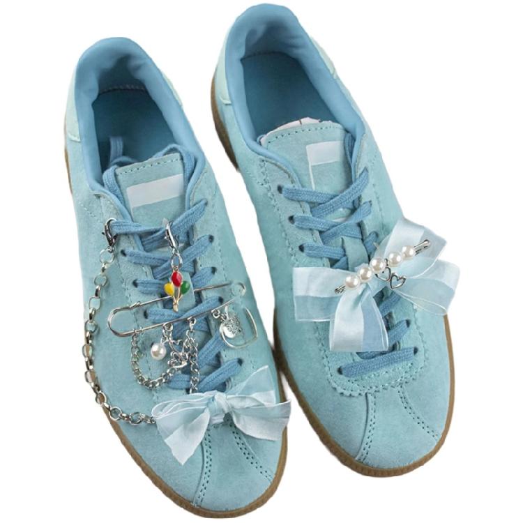 

1 Set Shoe Charms for Sneakers Women Girls Shoe Lace Charms Clips Pearls Bows DIY Shoelace Charms Jewelry Making Kits 1