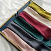 Solid Color 70 Small Square Scarf Silk Scarf Women'S Simple And Versatile Spring And Summer Professional Decoration Monochrome Small Scarf Scarf