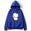 Cute Couple Hoodie Cute Bubu and Dudu Are Playing Scooter Together Sweatshirts Hooded Men's Clothes Women Panda Bear Top