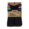 Soxy Mens Contrast Panel Bamboo Socks (Pack of 12)