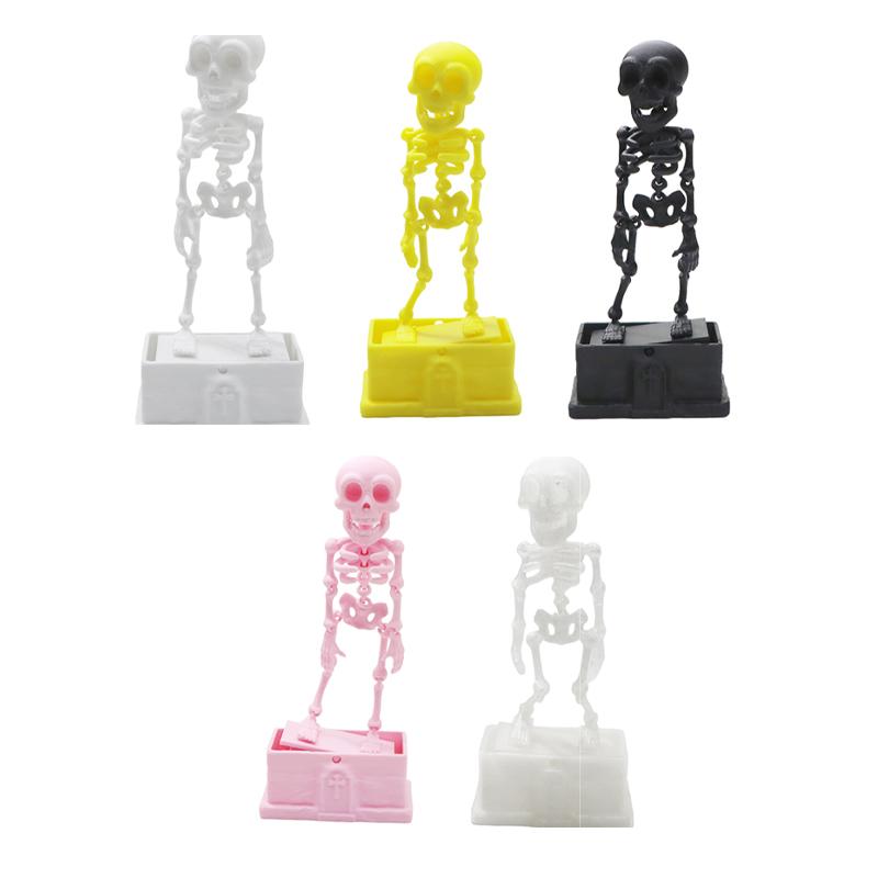 3D Printed Dancing Rocking Skull Ornament Movable Skeleton Decor for Aquarium Landscaping Oxygen Driven Floating Skull Fish Tank