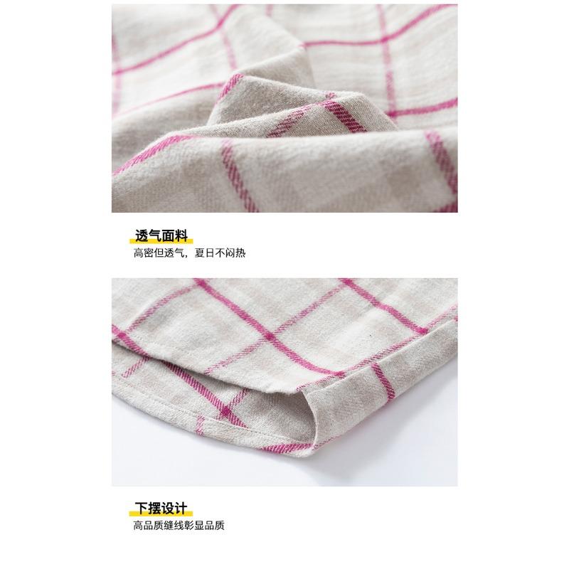 American Simple Plaid Long-sleeved Shirt for Men and Women in Spring and Autumn New Loose Casual Couple Shirt Jacket
