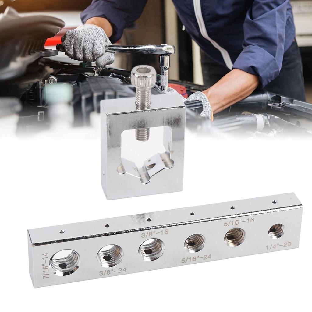 Nut Bolt Drill Jig Kit, Carbon Steel Safety Wire Drill Set, Wire Lock Nut and SAE Bolt Drill Jig for Maintenance, Quick and Accurate Lateral Drilling