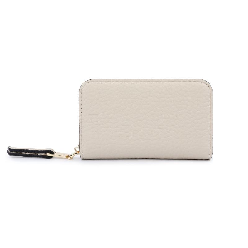 

Tailian 2024 Женская визитница на молнии с узором личи кремовый