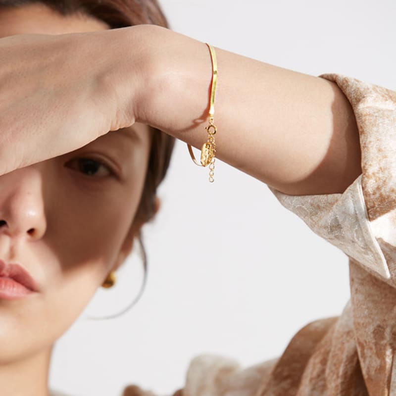 MARSBOM Minimal Glitter Bracelet Gold