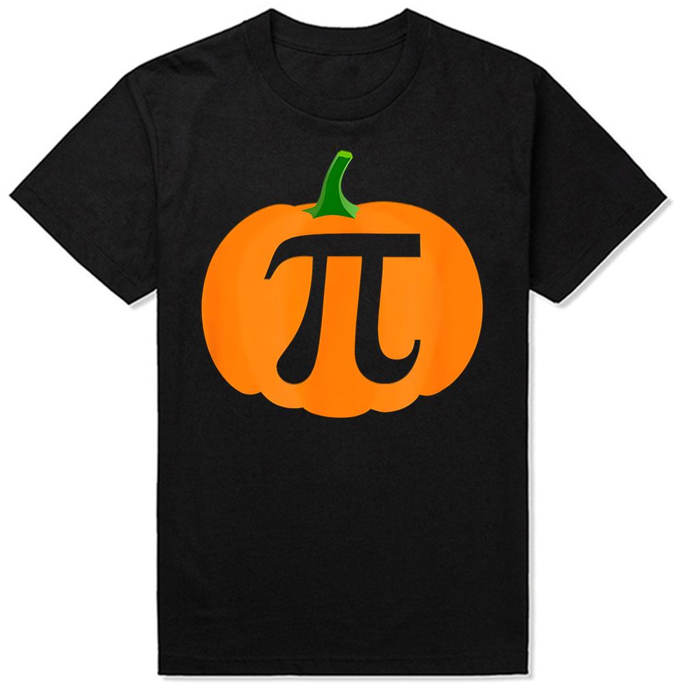 Pumpkin Pi Funny Halloween Thanksgiving Pie TShirt Summer Men Fashion T Shirts Cotton Short Sleeve Oversized Loose Tshirt Tops