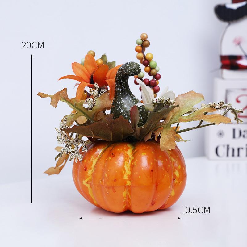 Ornamento di zucche artificiali arancioni Decorazione da tavolo di girasole Halloween acquista in modo economico - spedizione gratuita, recensioni reali con foto
