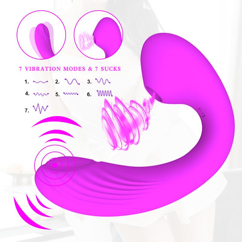 Nipple Sucking Clitoris Stimulation Vagina Vibrator Orgasm Sucker Vibrating Flaping Dildo Adults Erotic Sex Toys For Women Shop