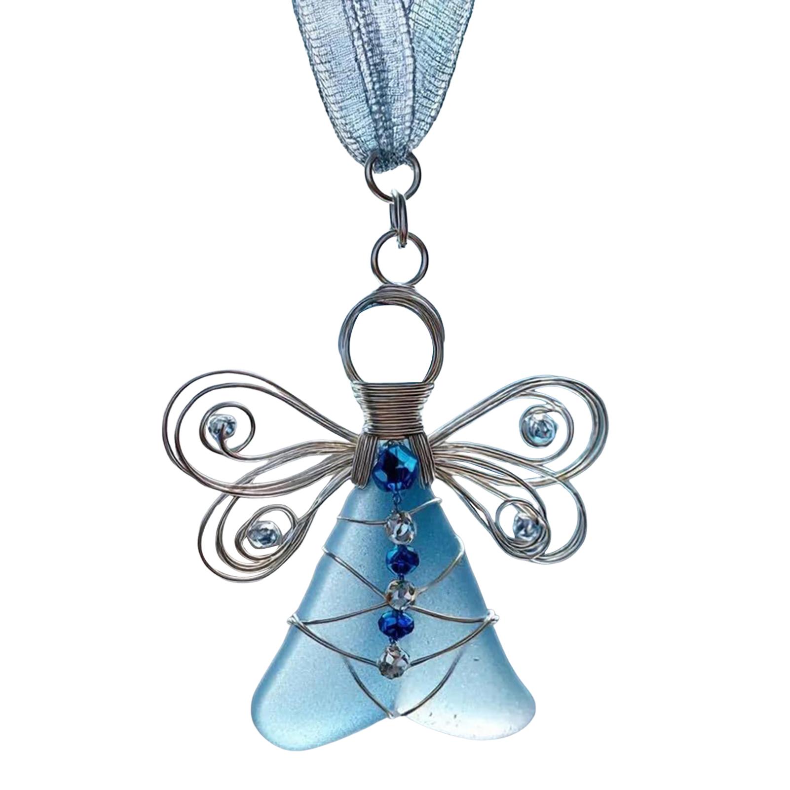 

Clear Glass-angel Ornament For Holiday Present Thoughtful Unique Present For Window Decor As Shown
