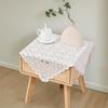Luxurys Sheer Lace Tablecloth Stains Resistant Table Runner Easy cleaning Surfaces Perfect For Coffee Tables Bedside Cabinets
