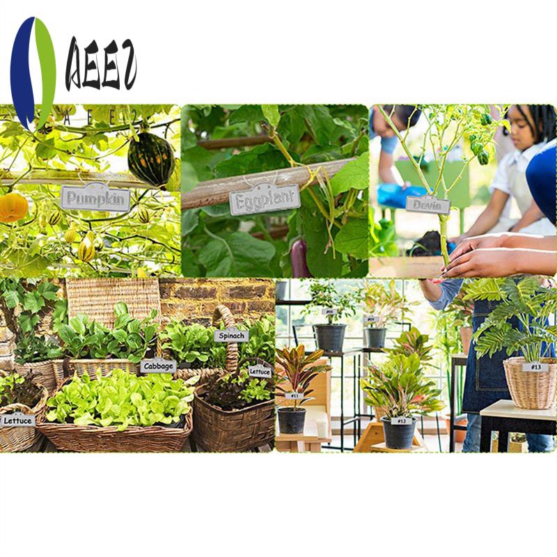 

AEE2-Metal Plant Labels, Metal Plant Tags, Tree Tags, Metal Plant Tags For Outdoor Garden Waterproof Metal Tags серебро белый