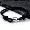 Einfaches doppellagiges Seilarmband für Männer, verstellbares geflochtenes Seil, nautisches Armband, handgefertigte Pulseras
