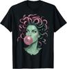 Mythical Medusa Graphic Tee - Feminist Design with Snake Hair Motif