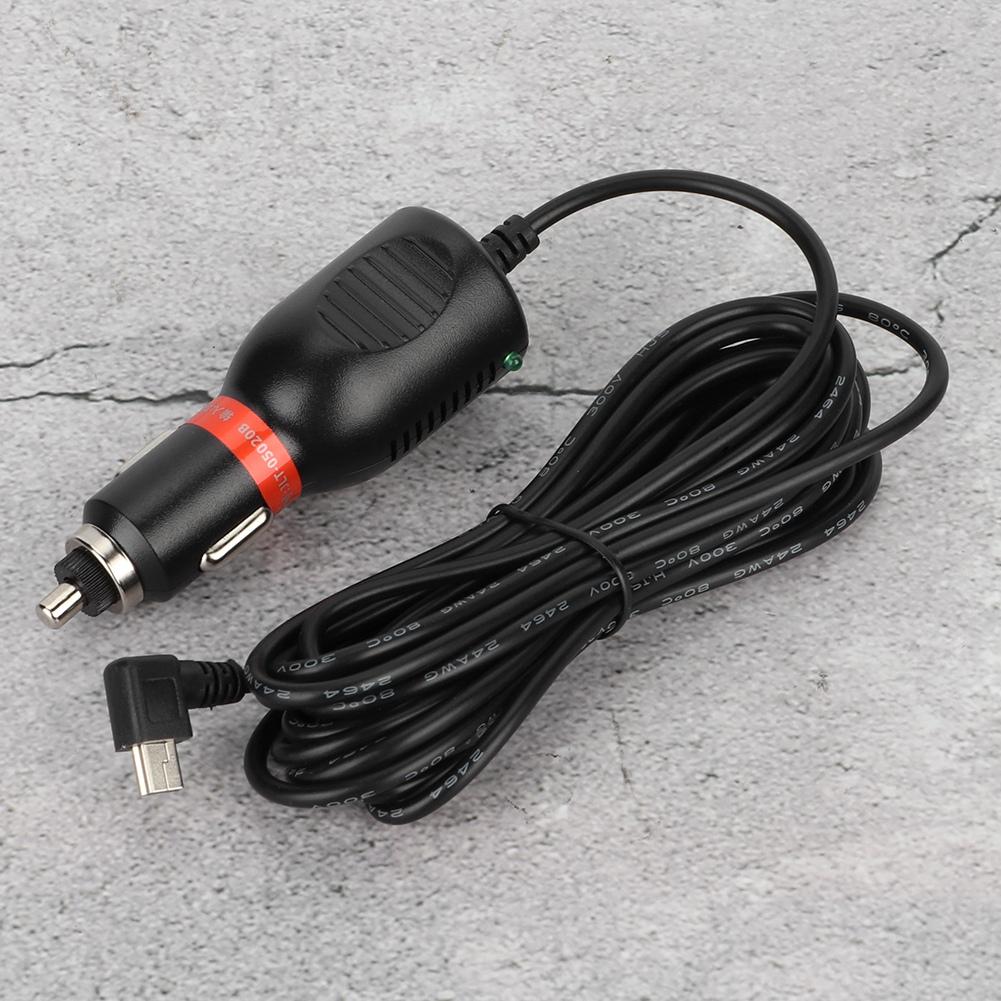 12-24V 11.5ft Car Driving Recorder GPS Navigator Cigarette Lighter Charging Line Cable