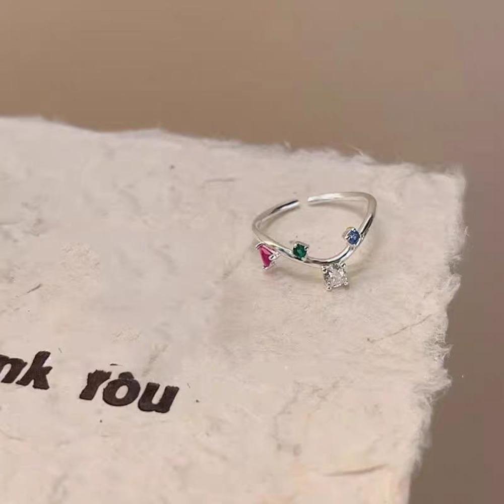 Popular Women's Ring Gold Brushed Double-layer Cross Star Ring Women's Niche Design Exquisite Retro Index Finger Ring 2026 New Explosion