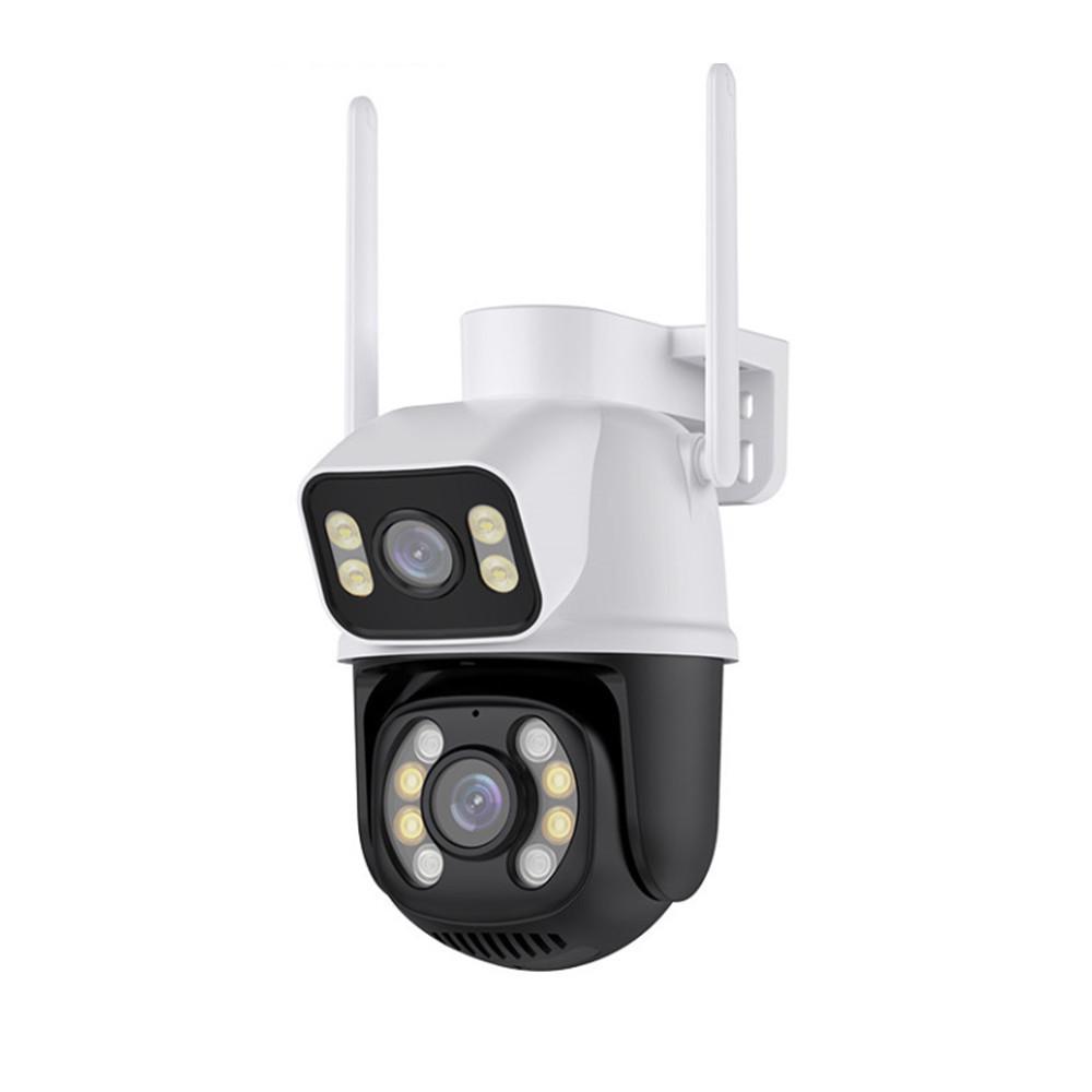 icsee 8MP Wireless Dual-Lens HD Night Vision Outdoor Security Camera with 360° Mobile Remote Control