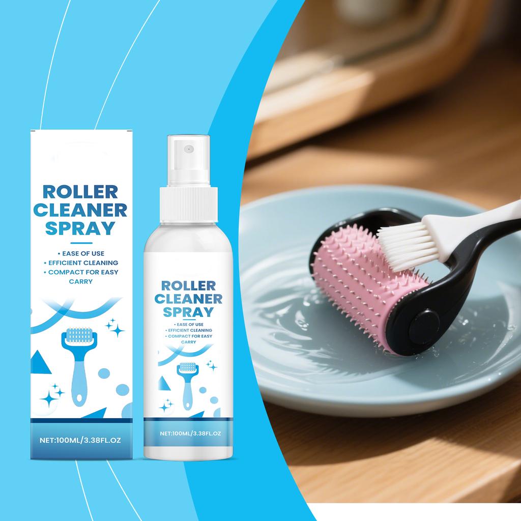 Roller Cleaning Spray: Cleans Roller Stains, Improves Smoothness, Keeps Rollers Clean, And Provides Maintenance And Refurbishment. 100ml