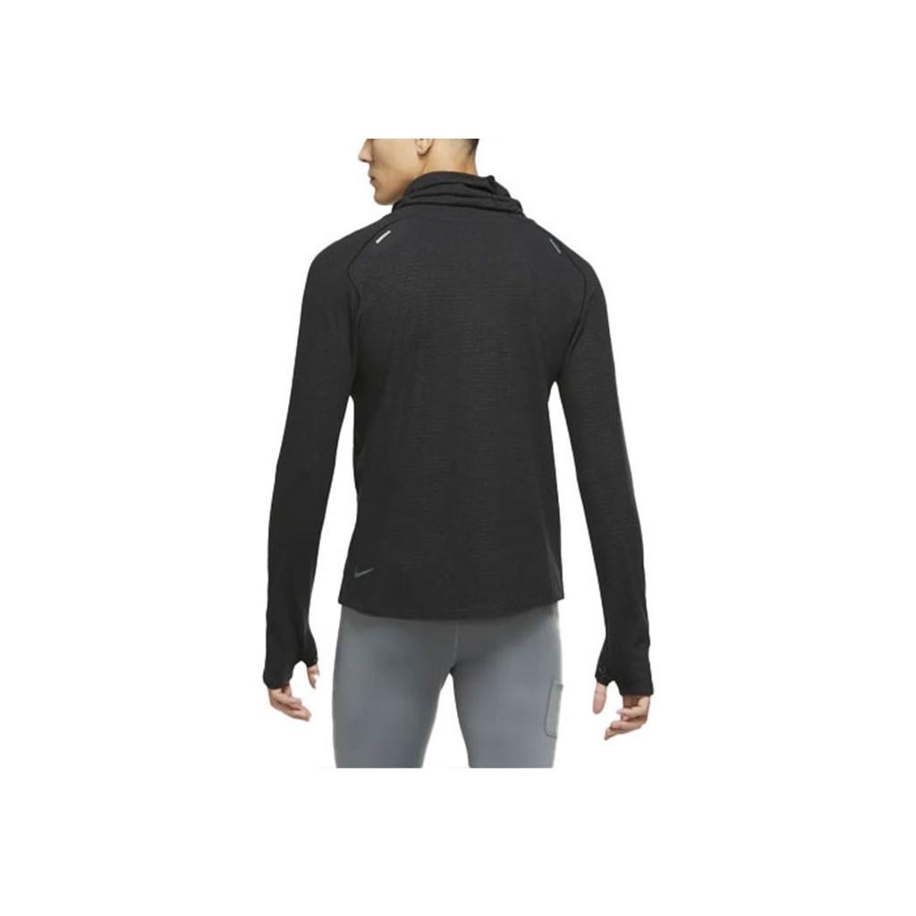 Nike Run Division Wooldorado Wool Solid Running Hoodie Men Tops Black CU7892-011