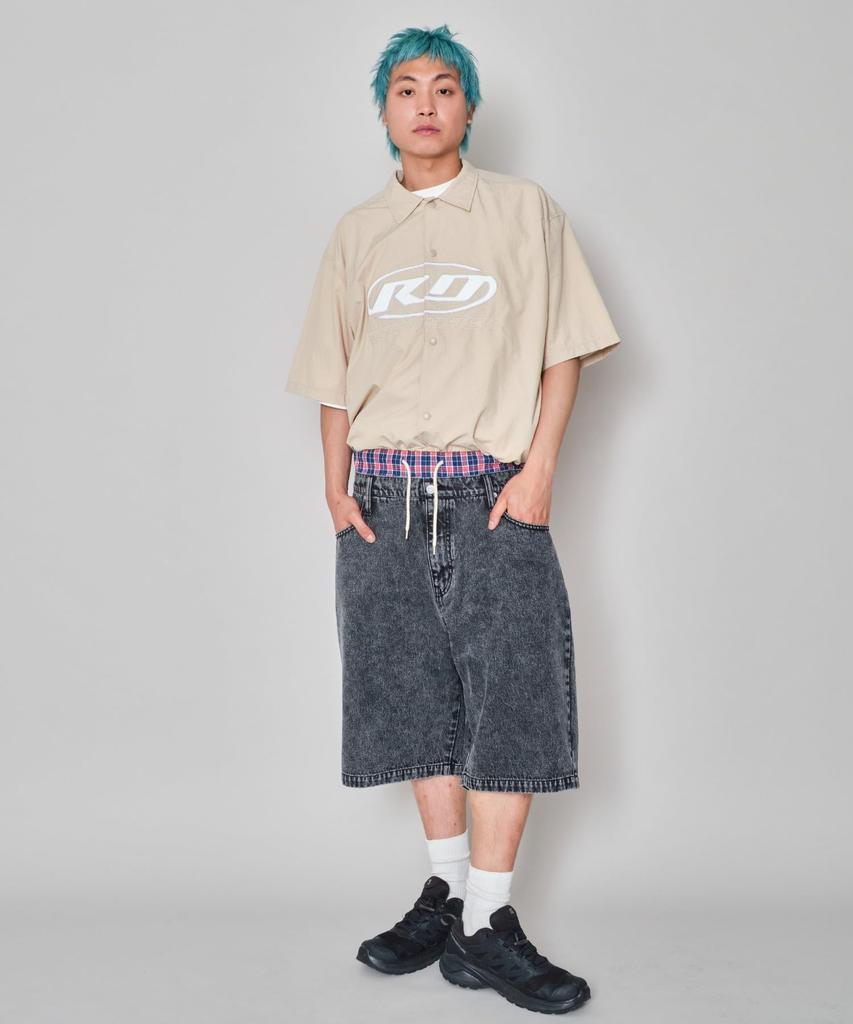 WEGO Denim Size Black Vintage Summer Gift Men's Shorts, L, Denim, Jeans, Clothes,