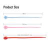 Multicolor TPR Silicone Zip Ties: Elastic Self-Locking, Reusable Cable Organizers & Keychain Pendants.
