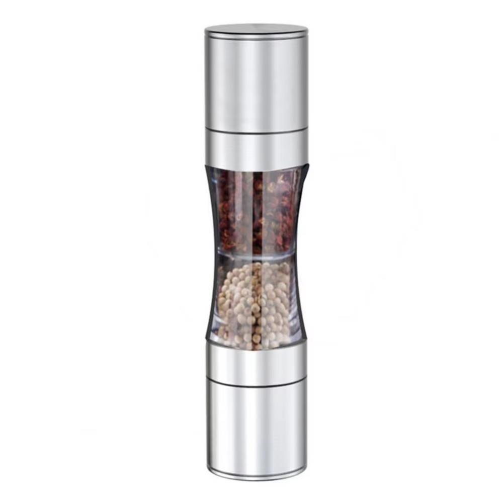 Manual Pepper Grinder Double-head Salt Mill Kitchen Gadgets Spice Grinder  Restaurant