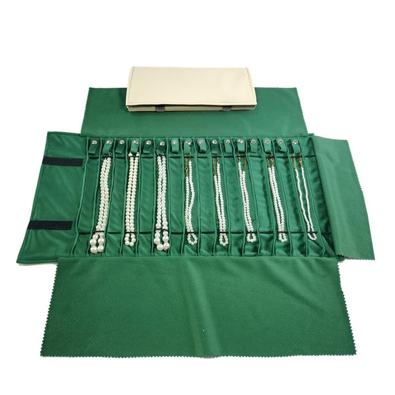 

Высококачественный рулонный чехол для украшений из ПУ кожи, 16 отделений для хранения цепочек, колье, кулонов, браслетов, 4 варианта цвета: черный/серый/розовый/зеленый