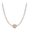 Pandora 925 Sterling Silver Synthetic Cubic Zirconia Necklaces Women's Rose Gold ZT26012835A