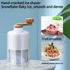 1PC Hand Crank Ice Shaver, Cotton Ice Fruit Shake Smoothie Machine, Household Ice Cube Ice Crusher, Salmon Seafood Fresh-keeping Ice